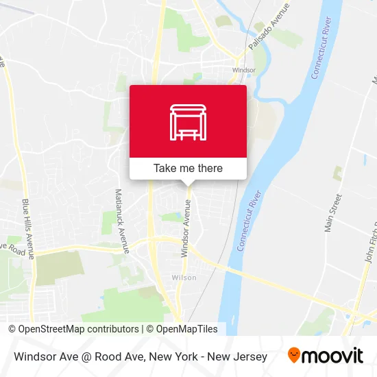 Windsor Ave @ Rood Ave map