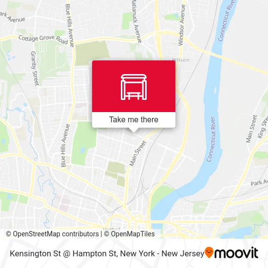 Kensington St @ Hampton St map