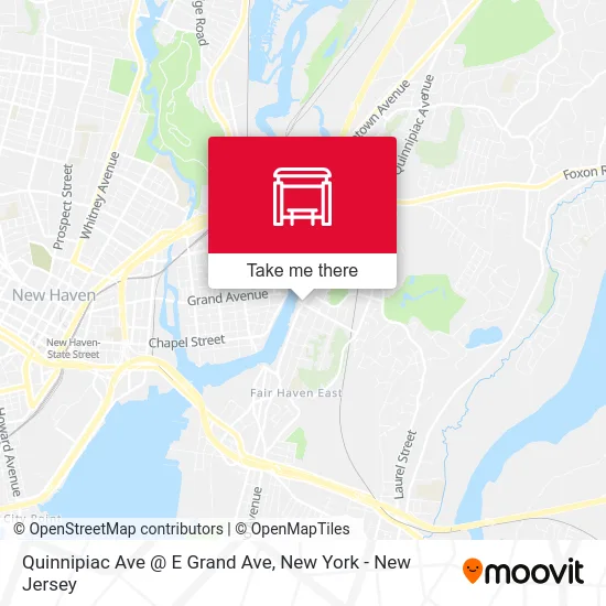 Quinnipiac Ave @ E Grand Ave map