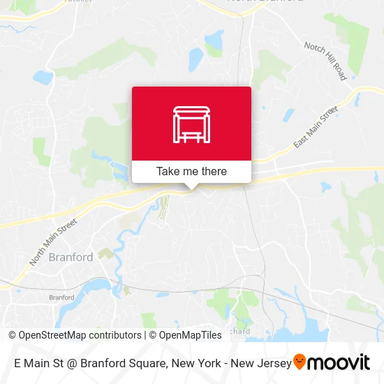E Main St @ Branford Square map
