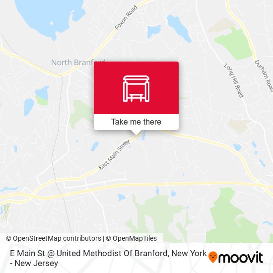 E Main St @ United Methodist Of Branford map