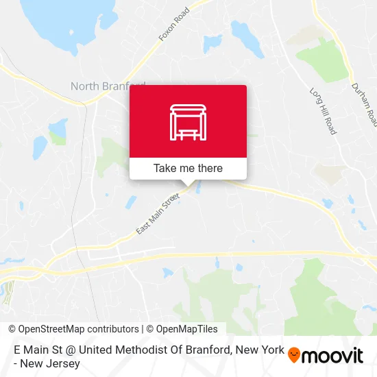 E Main St @ United Methodist Of Branford map