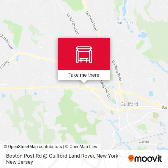 Boston Post Rd @ Guilford Land Rover map