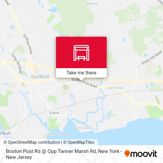 Boston Post Rd @ Opp Tanner Marsh Rd map