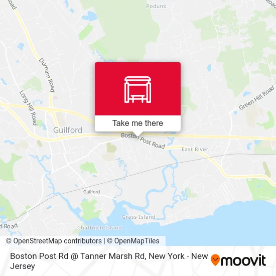 Boston Post Rd @ Tanner Marsh Rd map