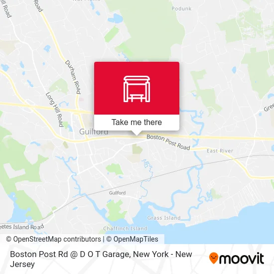 Boston Post Rd @ D O T Garage map