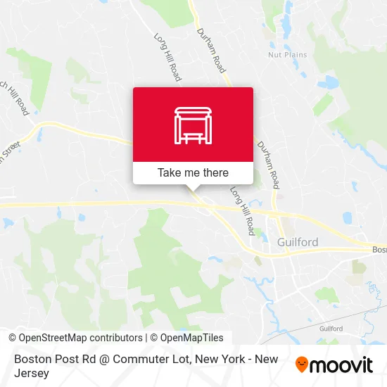Boston Post Rd @ Commuter Lot map