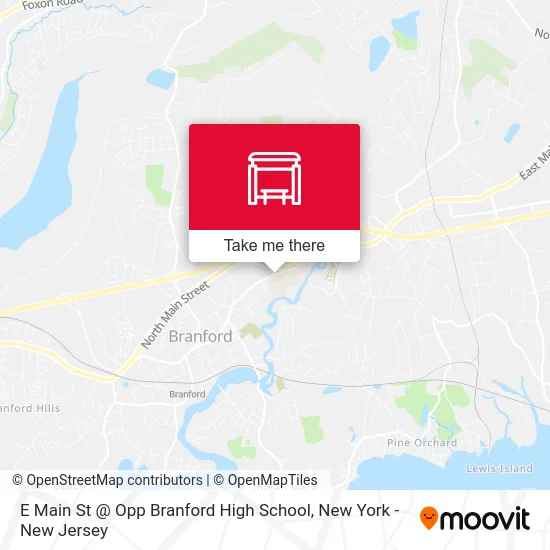 E Main St @ Opp Branford High School map