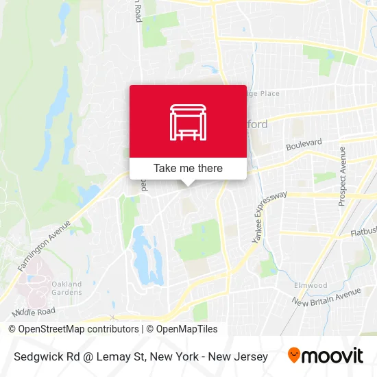 Sedgwick Rd @ Lemay St map