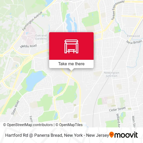 Hartford Rd @ Panerra Bread map