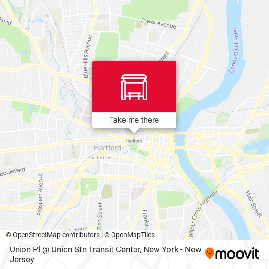 Mapa de Union Pl @ Union Stn Transit Center
