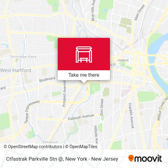 Ctfastrak Parkville Stn @ map