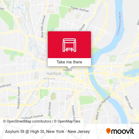 Mapa de Asylum St @ High St