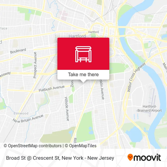 Broad St @ Crescent St map