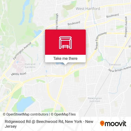 Ridgewood Rd @ Beechwood Rd map