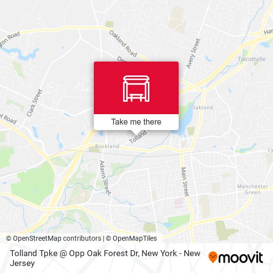 Mapa de Tolland Tpke @ Opp Oak Forest Dr