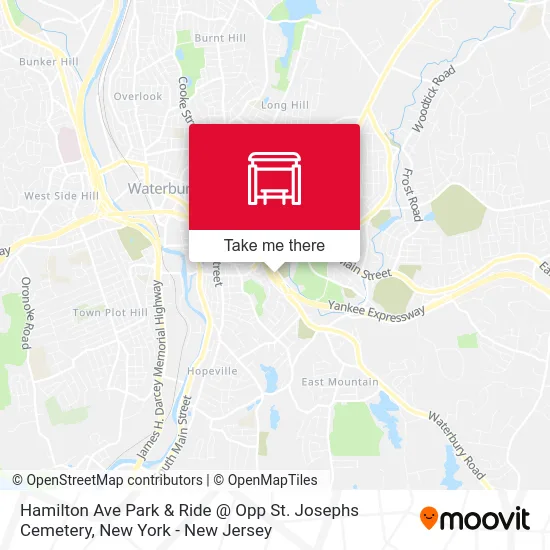 Hamilton Ave Park & Ride @ Opp St. Josephs Cemetery map