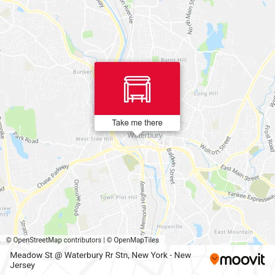 Mapa de Meadow St @ Waterbury Rr Stn