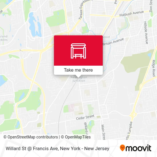 Willard St @ Francis Ave map