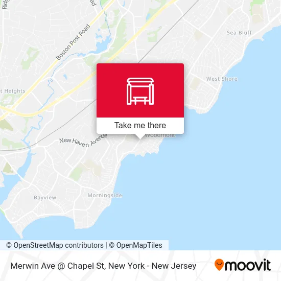 Merwin Ave @ Chapel St map