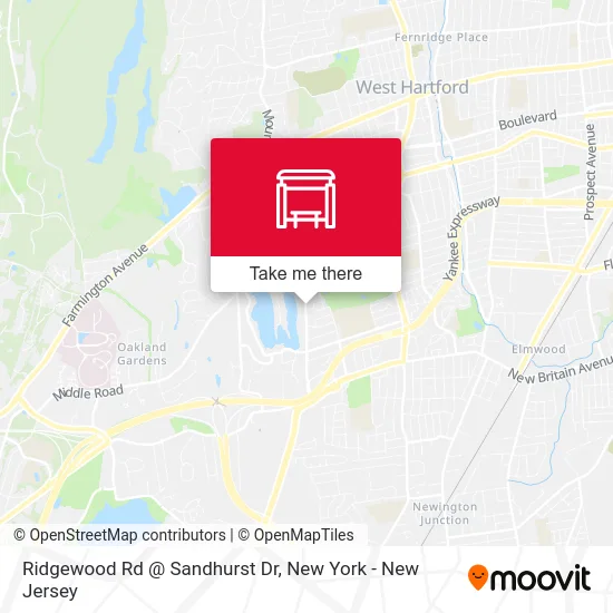Ridgewood Rd @ Sandhurst Dr map