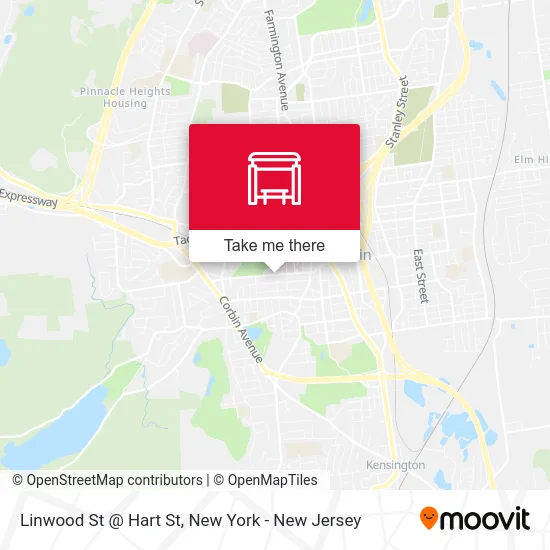 Linwood St @ Hart St map