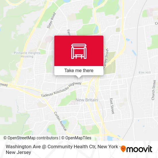 Washington Ave @ Community Health Ctr map