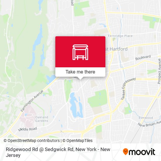 Ridgewood Rd @ Sedgwick Rd map