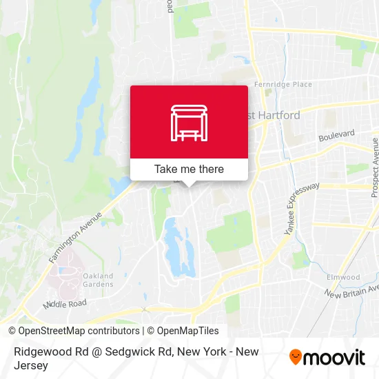 Ridgewood Rd @ Sedgwick Rd map