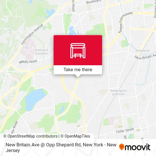 New Britain Ave @ Opp Shepard Rd map