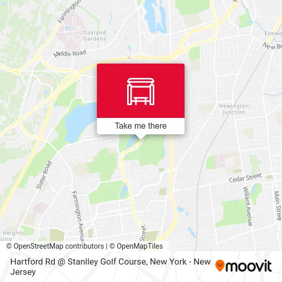 Hartford Rd @ Stanlley Golf Course map