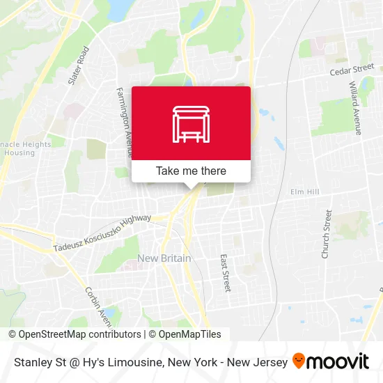 Stanley St @ Hy's Limousine map
