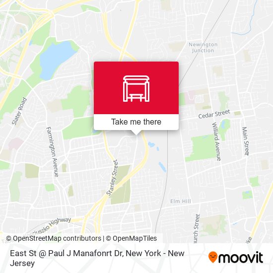 Mapa de East St @ Paul J Manafonrt Dr
