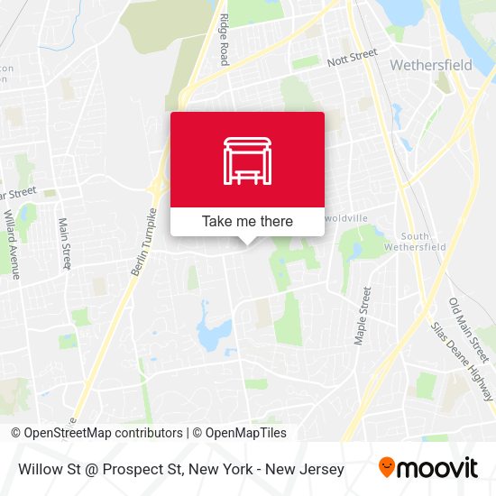 Mapa de Willow St @ Prospect St