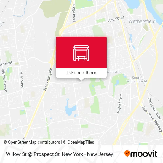 Willow St @ Prospect St map