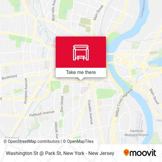 Washington St @ Park St map