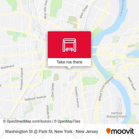 Washington St @ Park St map