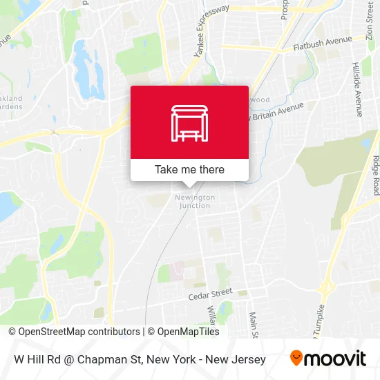 W Hill Rd @ Chapman St map