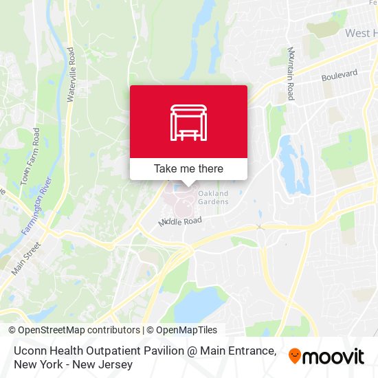 Uconn Health Outpatient Pavilion @ Main Entrance map