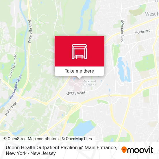 Uconn Health Outpatient Pavilion @ Main Entrance map
