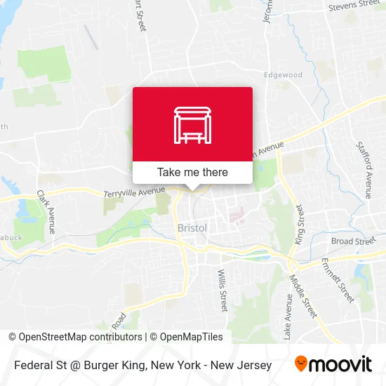 Federal St @ Burger King map