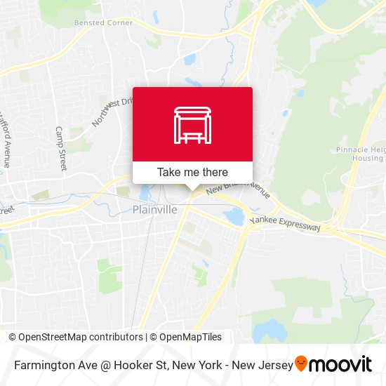 Farmington Ave @ Hooker St map