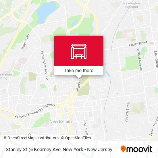 Mapa de Stanley St @ Kearney Ave