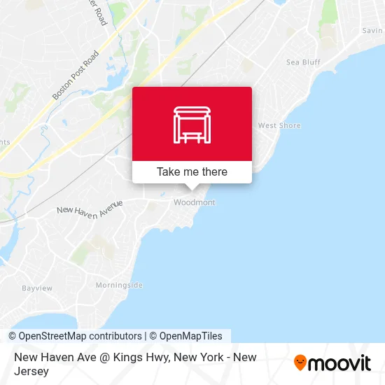 New Haven Ave @ Kings Hwy map