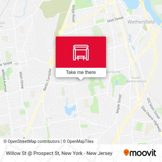 Willow St @ Prospect St map