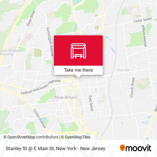 Stanley St @ E Main St map