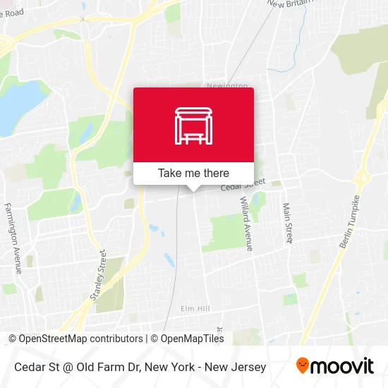 Cedar St @ Old Farm Dr map