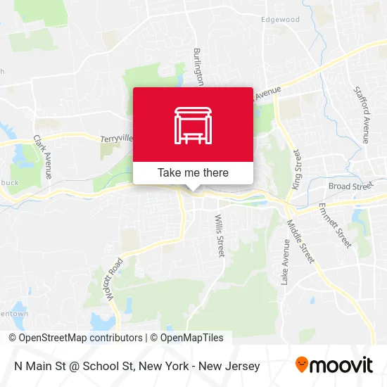 N Main St @ School St map