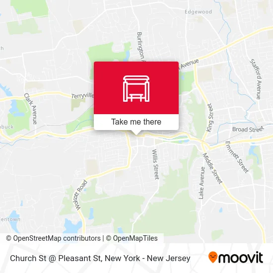 Church St @ Pleasant St map