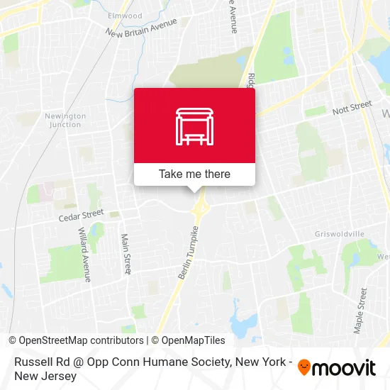 Russell Rd @ Opp Conn Humane Society map